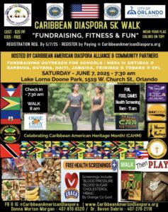 CADA - 2025 Caribbean Diaspora 5k Walk FLYER